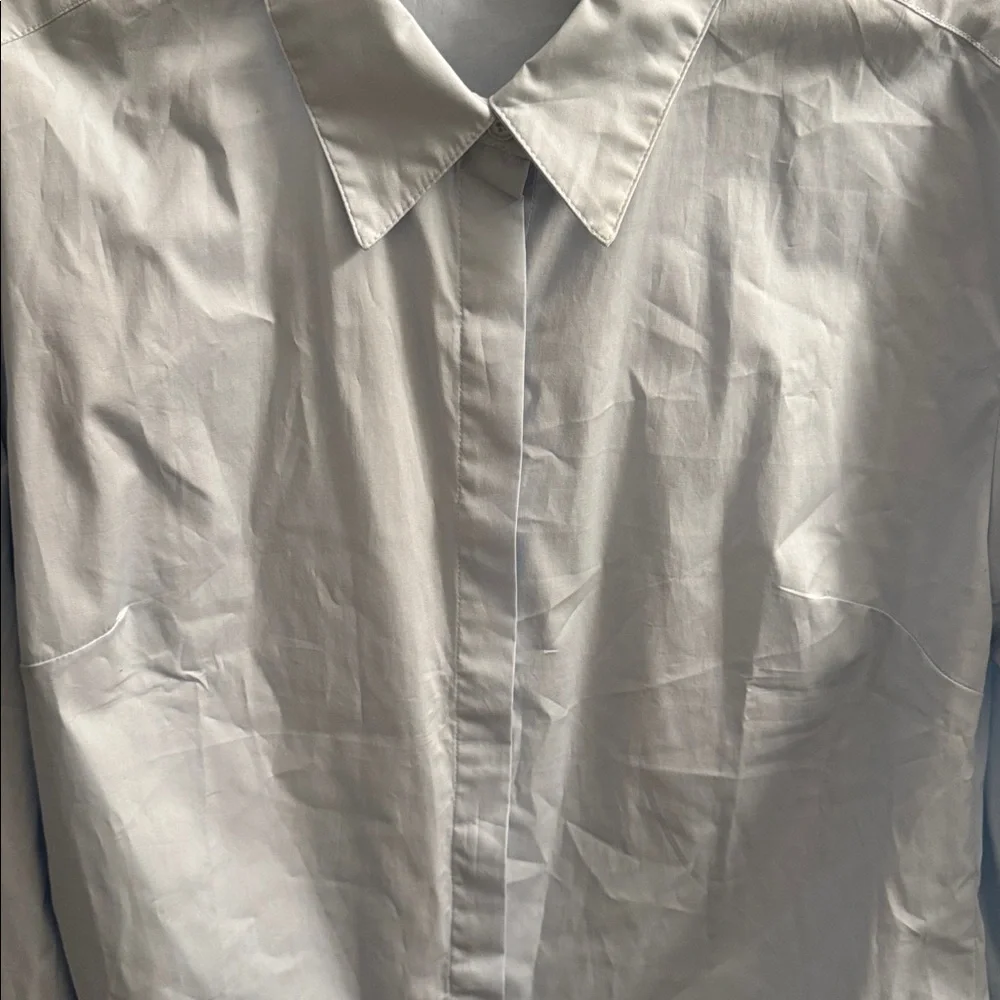 Kut from the Kloth Alara Fitted Cotton Shirt - Size M - Picture 7 of 10
